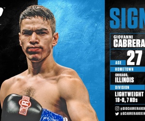 Unbeaten Freddie Roach-trained lightweight star Giovanni Cabrera signs with Top Rank boxrec amateur professional career record next fight