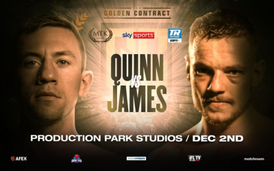 Fearghus Quinn takes on Scott James in December Golden Contract card