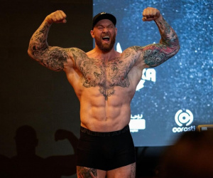 Hafthor Bjornsson has an 80lb advantage over Simon Vallily in exhibition bout what time start cores sports coresports link how much is it ppv free predictions watch eddie hall