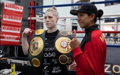 Hannah Rankin retained her WBA and IBO titles against Alejandra Ayala boxrec natasha jonas fight time date tv channel undercard boxer scotland ayala marshall
