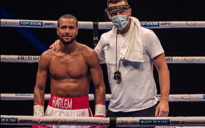 Rising super-lightweight star Harlem Eubank moves up to 16-0 tom farrell boxrec chris jr cousin peter father brother who is he wasserman boxing highlights watch youtube