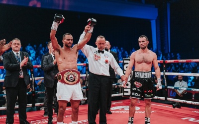 Harlem Eubank stops watch Timo Schwarzkopf in career-best win boxrec 11th round tommy welch lerrone richards brighton chris jr sr cousin nephew family channel 5 fight highlights boxrec who won results