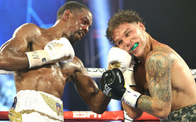 Jamel Herring retains world title via disqualification stoppage to set up Carl Frampton clash