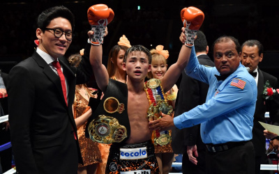 Japan’s WBA light flyweight super champion Hiroto Kyoguchi has tested positive for the coronavirus, his gym announced Monday, forcing organizers to scrap his title defense against Thailand’s Thanongsak Simsri