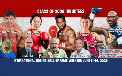 Gennadiy Golovkin Antonio Tarver Nigel Benn Naoko Fujioka Jackie Nava Elected International Boxing Hall Of Fame Class of 2026 Frank Cappuccino wiki Edwin “Flip” Homansky Kevin Iole
