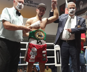 Saturday at the MCN Event Halle, from Neuwied, Germany, German resident Turkish prospect, Ilhami Aydemir (18-1-0, 12 Ko’s), defeated Belgian Ahmed El Hamwi (19-10-2, 1 Ko), to be crowned Mediterranean welterweight champion of the World Boxing Council.