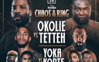 Lawrence Okolie vs Ebenezer Tetteh headlines Chaos in the Ring II harley benn amir khan Tony Yoka fight dazn how to watch predictions Patrick Korte Elvis Ahorgah boxrec