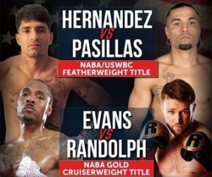 WBA Double Two WBA title fights tonight in New York naba gold Vic Pasillas Ryan Lee Allen Kenmon Evans Zachary Randolph