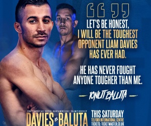 Ionut Baluta believes Liam Davies will live to regret signing up to fight him boxrec fight time date tv channel who wins predictions preview fight frank warren tickets bt sport oddschecker