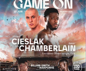 Isaac Chamberlain and Michal Cieslak clash for European cruiserweight title in June 15th selhurst park london uk crystal palace fc ground address oddschecker predictions