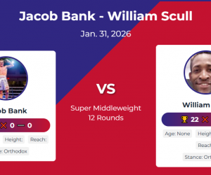 Jacob Bank stops Canelo opponent William Scull late in Global title fight wbo boxrec watch full fight highlights boxer denmark kolding record 