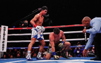 Jaime Munguía claims WBC Silver super-middleweight title in tough war with Sergiy Derevyanchenko boxrec fight time date tv channel watch full fight highlights youtube