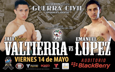 Jair Valtierra vs Emanuel López WBC Latino lightweight title mexico boxrec ringwalks predictions how to watch live stream links