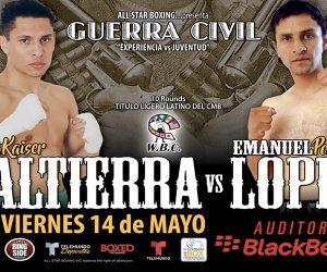 Jair Valtierra vs Emanuel López WBC Latino lightweight title mexico boxrec ringwalks predictions how to watch live stream links