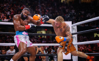 Jake “The Problem Child” Paul continued his rapid ascent within the sport Sunday night, scoring a split-decision win over former UFC Champion Tyron “The Chosen One” Woodley boxrec watch highlights
