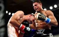 Jamaine Ortiz moves one step closer to a world title with dominant win over Yomar Alamo watch full fight highlights lopez lomachenko