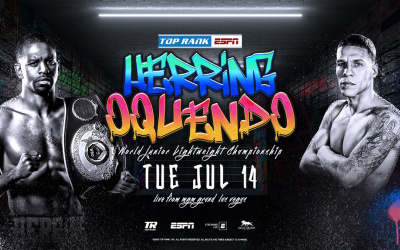 Jamel Herring to defend WBO World title against Jonathan Oquendo on July 14 vs carl frampton