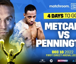 James Metcalf vs Courtney Pennington fight time date tv channel undercard kid shamrock trainer gym venue tickets predictions preview who wins oddschecker ringwalks dazn