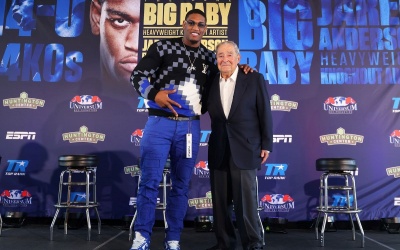 Jared “The Real Big Baby” Anderson announces homecoming battle against Zhan Kossobutskiy toledo Saturday July 1 at Toledo’s Huntington Center boxrec fight date espn time tv channel