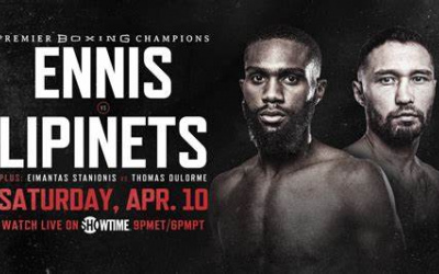 Welterweight star Jaron “Boots” Ennis passed toughest career test with sensational KO win over former world champ Sergey Lipinets watch highlights sixth round ko footage youtube boxrec