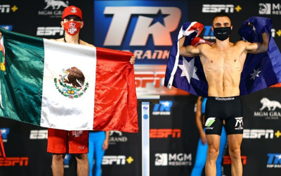 Jason Moloney vs Leonardo Baez weights and running order