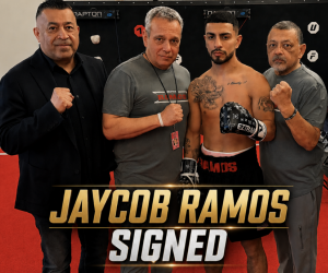 Rising featherweight star Jaycob "The Raging Bull" Ramos signs exclusive management agreement with Boxing VIP Andrew Bocanegra