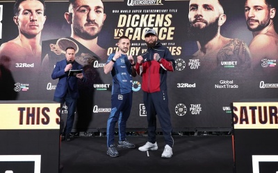 Jazza Dickens reveals difference between being champion and challenger ahead of Anthony Cacace title defence boxrec final press conference quotes ibo wba world super-featherweight dublin