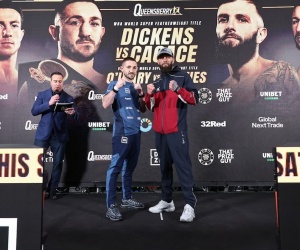 Jazza Dickens reveals difference between being champion and challenger ahead of Anthony Cacace title defence boxrec final press conference quotes ibo wba world super-featherweight dublin