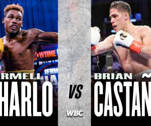 UNDISPUTED list of champions Jermell Charlo will face Brian Castaño in an historic super-welterweight fight wbc wba wbo ibf unification who wins when july 17 predictions