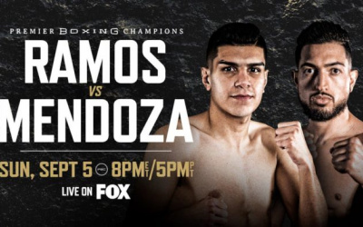 Rising star Jesús Ramos Jr. headlines against Brian Mendoza on September 5 in Minneapolis boxrec fight time date tv channel undercard schedule betting odds live stream links