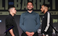 Jordan Gill tells Zelfa Barrett I’m like a half-Indian Golovkin launch press conference quotes fight time date tv channel undercard how to watch matchroom tickets