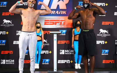 Jose Pedraza vs Mikkel LesPierre weights and running order weigh in