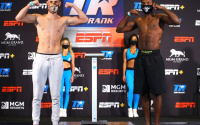 Jose Pedraza vs Mikkel LesPierre weights and running order weigh in