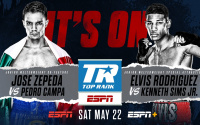Jose Zepeda vs Pedro Campa & Elvis Rodriguez vs Kenneth Sims Jr. added to Ramirez-Taylor Card fight time date tv channel undercard