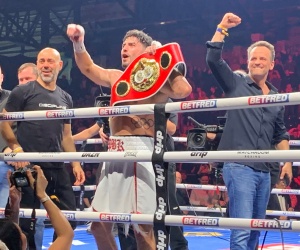 Josh Kelly drops Bakhram Murtazaliev on his way to becoming Sunderland fight highlights results points boxrec first world champion youtube next defence adam booth trainer wiki olympics