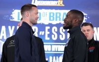 Josh Taylor vs Ekow Essuman press conference quotes Josh Taylor rejuvenated at welterweight and promises to KO Ekow Essuman francis warren media day watch full fight highlights boxrec