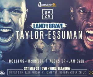 Josh Taylor vs Ekow Essuman set for Glasgow on May 24 boxrec fight time date tv channelundercard dazn tnt sports tickets ticketmaster predictions boxrec wiki frank warren