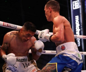 Anti-climax as Josh Warrington vs Mauricio Lara rematch ends early boxrec watch highlights cut what happened wiki results full report dazn app
