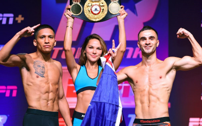 The Trilogy: Joshua Franco vs. Andrew Moloney 3 official weights, ringwalk times and running order