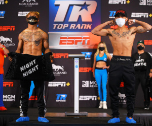 Official Weigh-in: Joshua Greer Jr vs Mike Plania