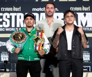 Juan Francisco Estrada vs Jesse ‘Bam’ Rodriguez launch press conference quotes dazn eddie hearn predictions oddschecker who wins phoenix june 29 tickets bets betting odds bookies