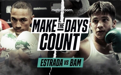 Juan Francisco Estrada warns Jesse "Bam" Rodriguez that it's a different story up at super-flyweight make the days count matchroom boxing youtube channel watch