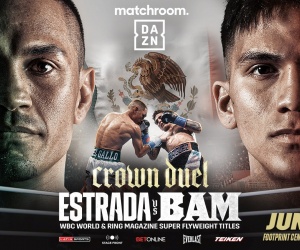 Juan Francisco Estrada will defend WBC and Ring Magazine World Super-Flyweight titles to Jesse Rodriguez boxrec fight time date tv channel how to watch predictions oddschecker