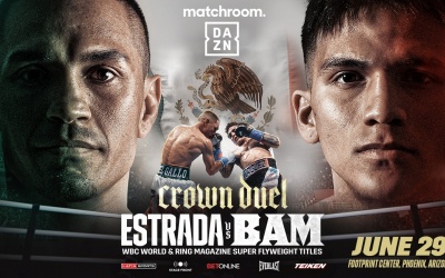 Juan Francisco Estrada will defend WBC and Ring Magazine World Super-Flyweight titles to Jesse Rodriguez boxrec fight time date tv channel how to watch predictions oddschecker