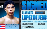 Son of retired two-weight world champion Juanmita López De Jesús turns pro with Top Rank Juan Manuel “Juanma” Lopez boxrec wiki olympics paris 2024 bob arum pro debut fight date