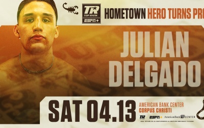 History-making amateur champion “King” Julian Delgado professional debut confirmed wiki boxrec watch fight highlights april 13
