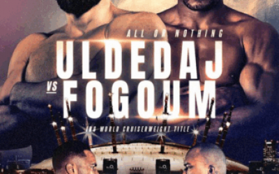 Jurgen Uldedaj meets Rolly Lambert Fogoum for the vacant IBO cruiserweight world title