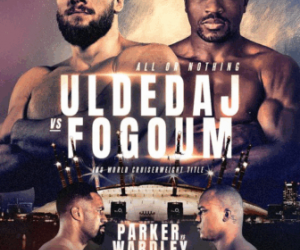 Jurgen Uldedaj meets Rolly Lambert Fogoum for the vacant IBO cruiserweight world title