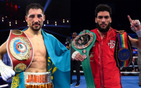 WBO order Janibek Alimkhanuly to defend middleweight world title to Hamzah Sheeraz boxrec purse bids fight time date tv channel predictions oddschecker betting odds bets