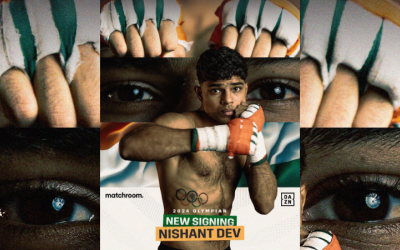 Olympian and World bronze medallist Nishant Dev turns over with Matchroom boxrec fight time date tv channel wiki how to watch olympics amateur career record